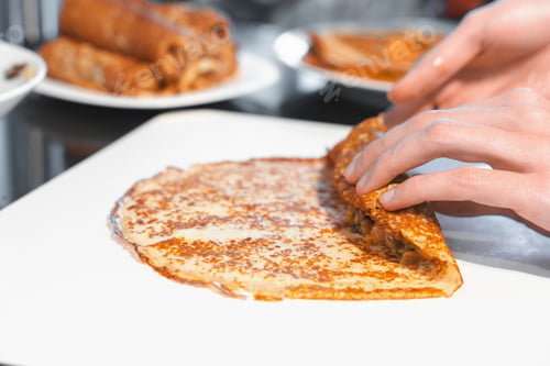 Preview: Hand Rolling Stuffed Savory Crepe