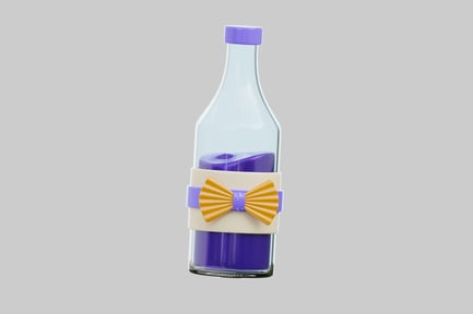 Preview: Festive bottle with bow