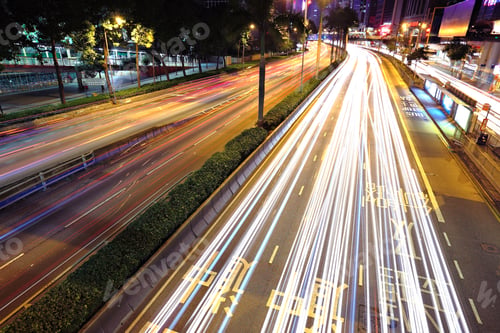 Preview: moving cars at night