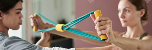 Preview: Engaging in a Therapeutic Elastic Band Exercise Session