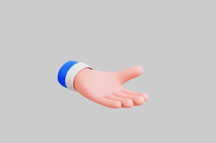 Preview: Hand with wrist bands.