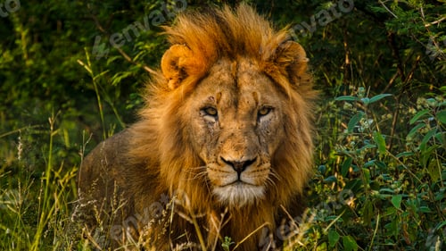 Preview: African Lions during safari game drive in Kruger National park South Africa
