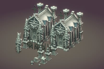 Preview: Crypt Set - Hand Painted Series