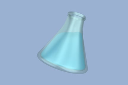 Flask 3D Illustration