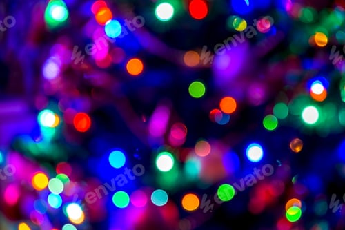 Preview: Christmas abstract blurred background.