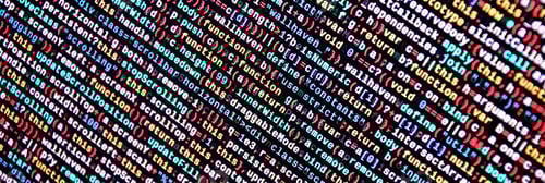 Preview: Writing programming code on laptop