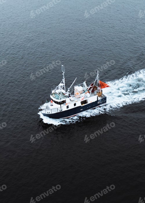 Preview: Fishing boat in Lofoten island, Norway