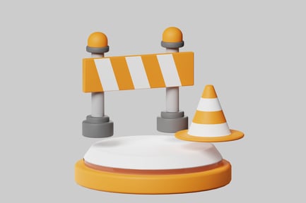 Preview: Roadwork Safety Set: Barrier and Cone