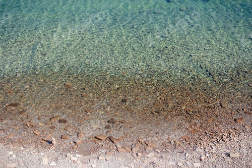 Preview: Clear marine water with rocky shore in Piran, Slovenia