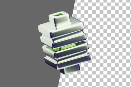 Preview: Chromatic Abstract Glossy Organic Twist 3D Icon