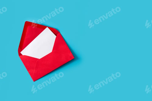 Preview: Hearts coming out of an red envelope