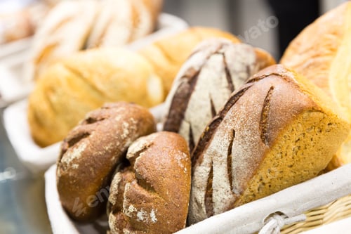 Preview: Loaves of bread on the shelf
