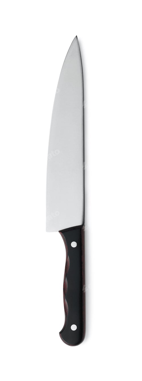 Preview: isolated knife on white background