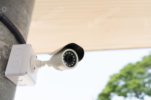 Preview: Outdoor CCTV watching camera for security and safety home from thief.