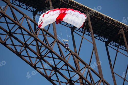 Preview: BASE Jumper on New River Gorge Bridge near Fayetteville, West Virginia