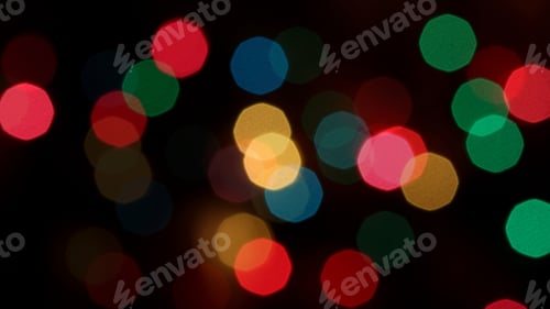 Preview: Multi Colored Christmas Lights Background - Photograph Of Blurred Brightly Colored Christmas