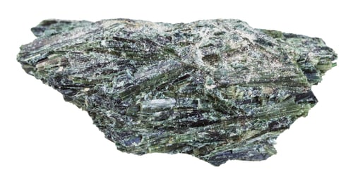 Preview: raw Actinolite stone isolated on white