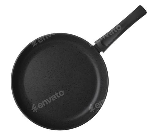 Preview: New non-stick frying pan isolated on white