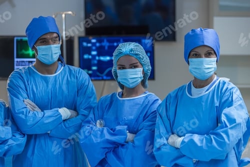 Preview: Confident Medical Team in a Hospital Operating Room