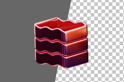 Preview: Chromatic Abstract Geometric Core 3D Icon