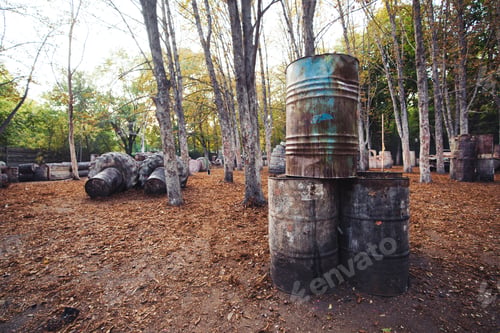 Preview: Lots of old round barrels in the paintball base