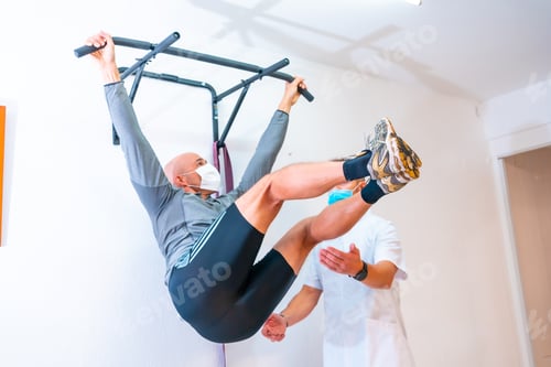 Preview: Man Does Core Exercise While Being Assisted
