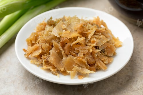 Preview: Traditional Chinese fermented cabbage on a ceramic plate