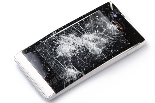 Preview: Damaged display on smartphone