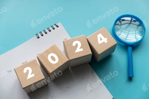 Preview: New year 2024 concept.
