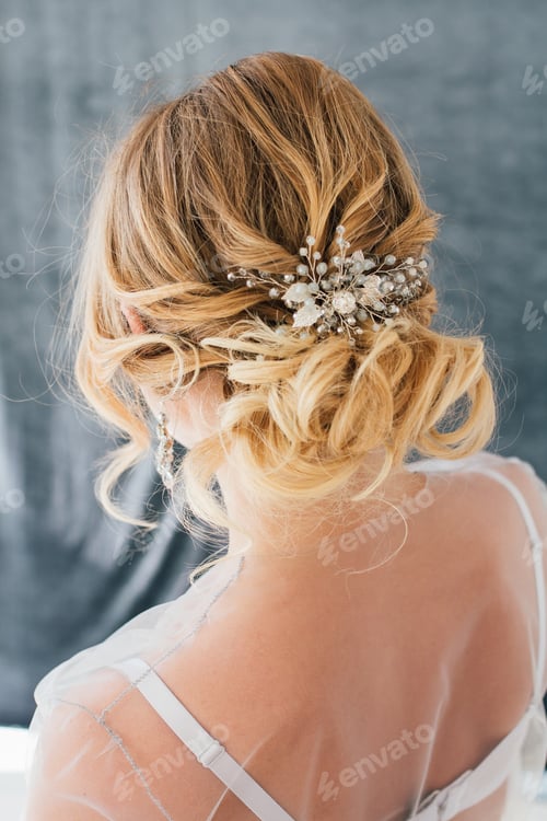 Preview: Boudoir Bride'S Morning. Young Beautiful Woman In A Negligee Preparing For Their Wedding Day