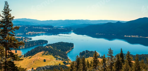 Preview: blue water of a lake
