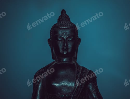 Preview: close up Face of Buddha, sculpture