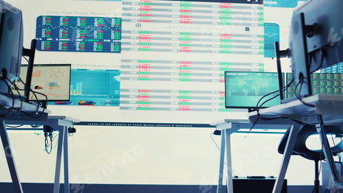 Preview: Professional enterprise headquarters equipped with big data screen