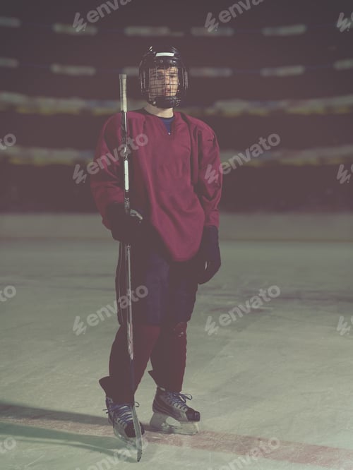 Preview: hockey player portrait
