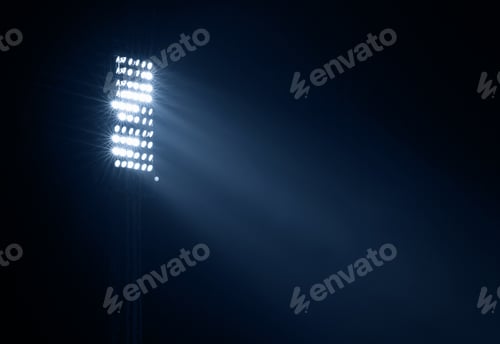 Preview: Stadium lights against dark night sky
