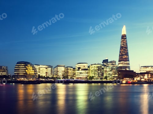 Preview: London City At Sunset , Uk