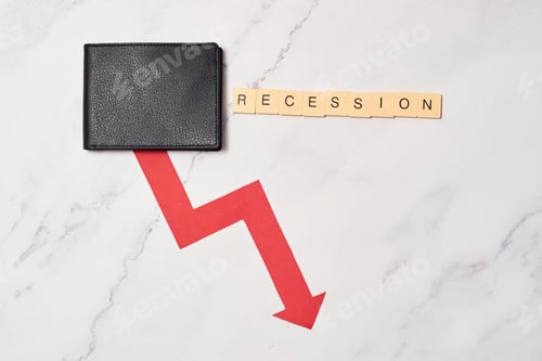 Preview: Symbol of bankruptcy, failure, recession, crisis and financial losses on stock exchange market.