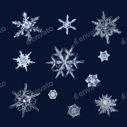 Preview: Real ice crystals macro compilation