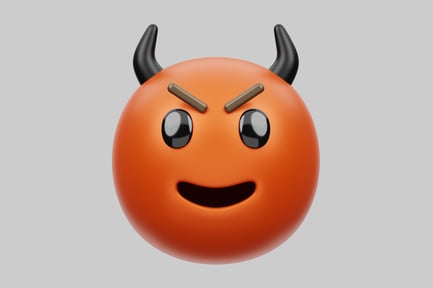Preview: Angry devil emoji character
