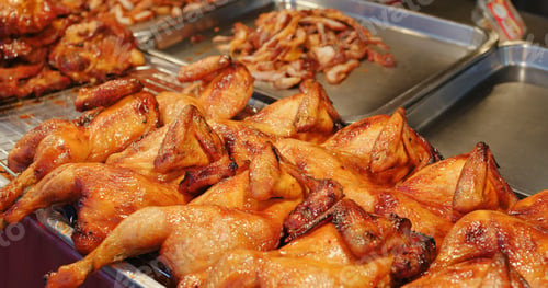 Preview: Grilled chicken wing in Thailand street market