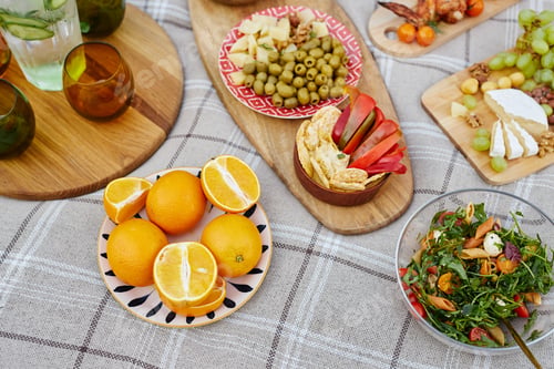 Preview: Enjoying Fresh Summer Picnic with Various Snacks