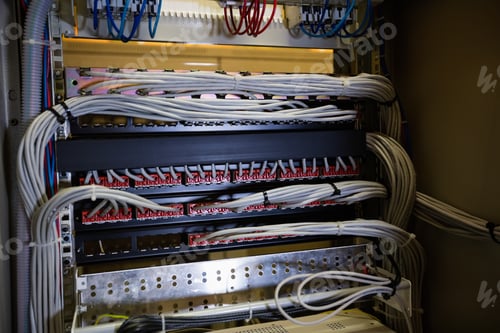 Preview: Close-Up Of Rack Mounted Server In Server Room