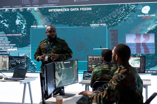 Preview: Military personnel operate advanced systems in a command center