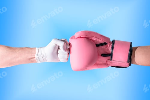 Preview: Fist of a nurse/doctor against a boxing glove