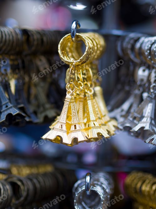 Preview: souvenir of mini eiffel tower from paris france