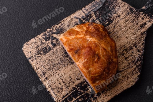 Preview: Smoked meatloaf or sausage with salt, spices and herbs