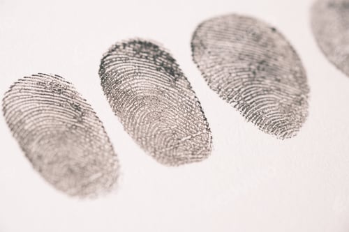 Preview: putting fingerprints on a paper close up ,