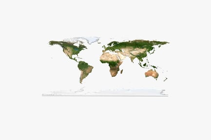 Preview: Detailed World Elevation Map
