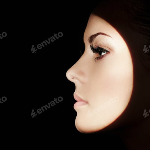 Preview: Beautiful woman face. Perfect makeup