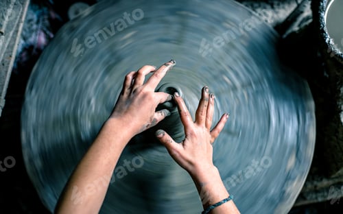 Preview: Handicraft clay pot